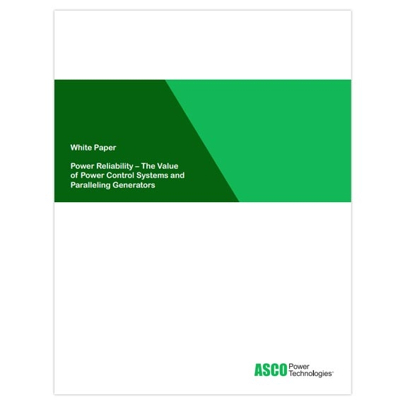 Power reliability - the value of power control systems and paralleling generators white paper