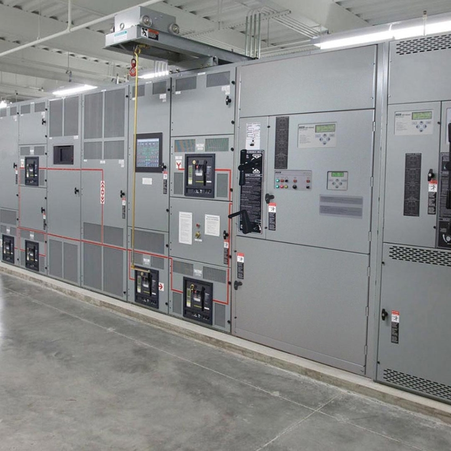 A transfer switch facility