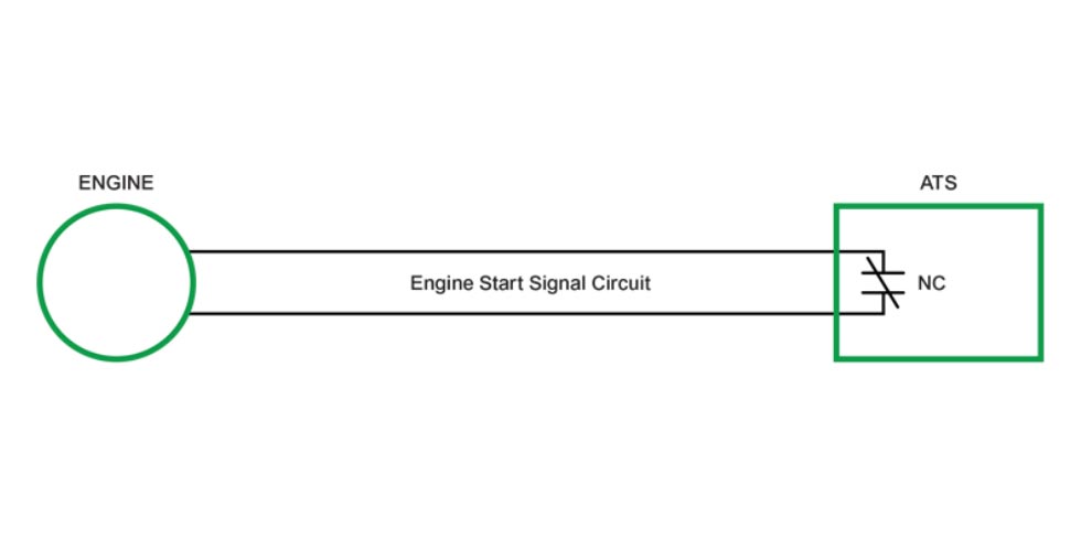 Engine start signal circuit example